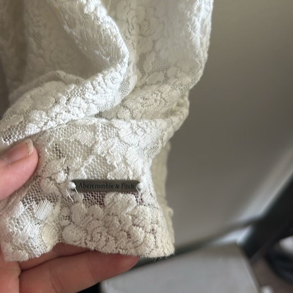 Abercrombie & Fitch white lace dress size small - Picture 2 of 5